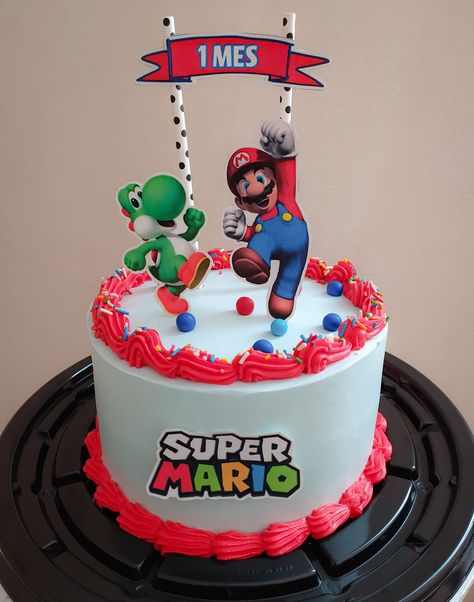 Mario Bros Cake, Mario Bros., Mario Bros, Sonic, Mario, Birthday Cake, I Hope, Pastel, Cake