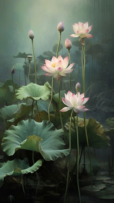 Water Lilies Flowers, Lotus Leaf Tattoo, Lotus Pond Photography, Jelly Tattoo, Radhakrishna Images, Leaf Composition, Temple Background, Minimalistic Tattoo Ideas, Lotus Flower Painting