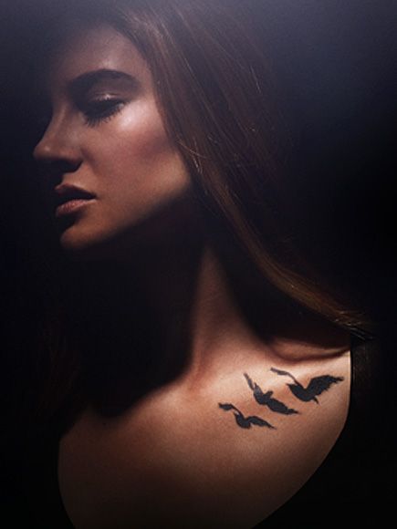 Divergent's Makeup Artist Explains How Shailene Woodley Got Inked Divergent Makeup, Tris Tattoo, Divergent Tattoo, Makeup Artist Tattoo, Divergent Dauntless, Tiny Tattoo Ideas, 16 Tattoo, Matt Lanter, Dave Franco