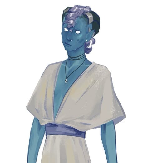 Light Blue Tiefling, Tiefling Ideas, Tiefling Wizard, Blue Tiefling, Blue Zombie, Drawn Outfits, Rp Games, Avas Demon, Dnd Races