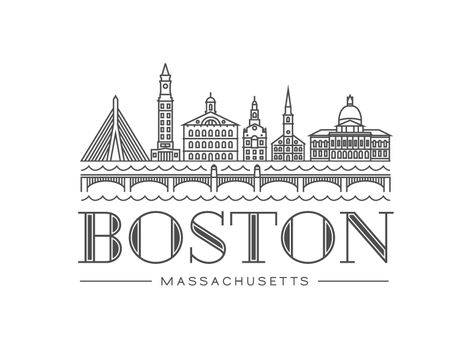 Boston Instagram Highlight Cover, Boston Graphic, Boston Wall Art, Boston Poster, Boston Art, Boston Design, Adult Colouring Printables, Instagram Symbols, Farmhouse Style House Plans