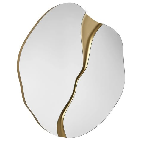 HUDSON organic-shaped wall mirror For Sale at 1stDibs Organic Mirror Design, Organic Mirror Shape, Mirror Shapes Design, Living Room Mirror Wall Decor, Organic Shape Mirror, Living Room Mirror Wall, Organic Shaped Mirror, Organic Mirror, Natural Mirror