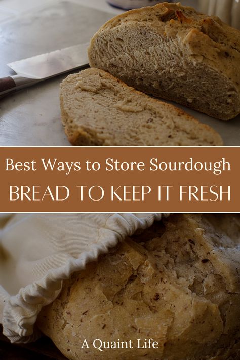 Sharing the best ways to store sourdough bread to keep it fresh so that you can enjoy those fresh loaves longer. How To Store Homemade Sourdough Bread, Homemade Bread Storage, How To Store Fresh Bread, Storing Sourdough Bread, How To Store Sourdough Bread, Sourdough Storage, Bread Storage Ideas, Store Homemade Bread, Healing House