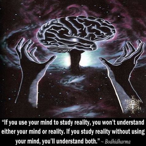 “If you use your mind to study reality, you won’t understand either your mind or reality. If you study reality without using your mind, you’ll understand both.” ~ Bodhidharma Bodhidharma Quotes, You Dont Love Me, Free Your Mind, Awakening Quotes, Spiritual Wisdom, Reality Quotes, Love And Light, Spiritual Awakening, Spiritual Quotes