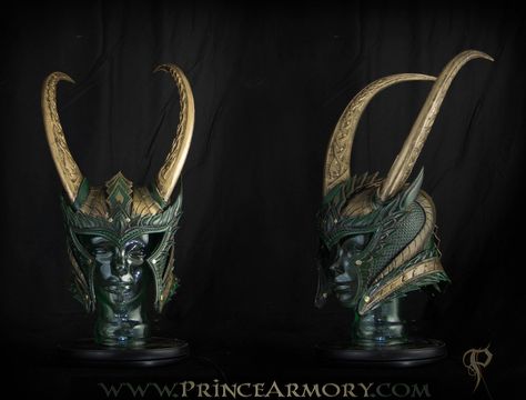 Medieval Loki Helmet - Revised by Azmal on deviantART Crusader Helmet, Loki Helmet, Leather Helmet, Helmet Head, Leather Armor, Knight Armor, Arm Armor, Leather Crafts, Fantasy Armor