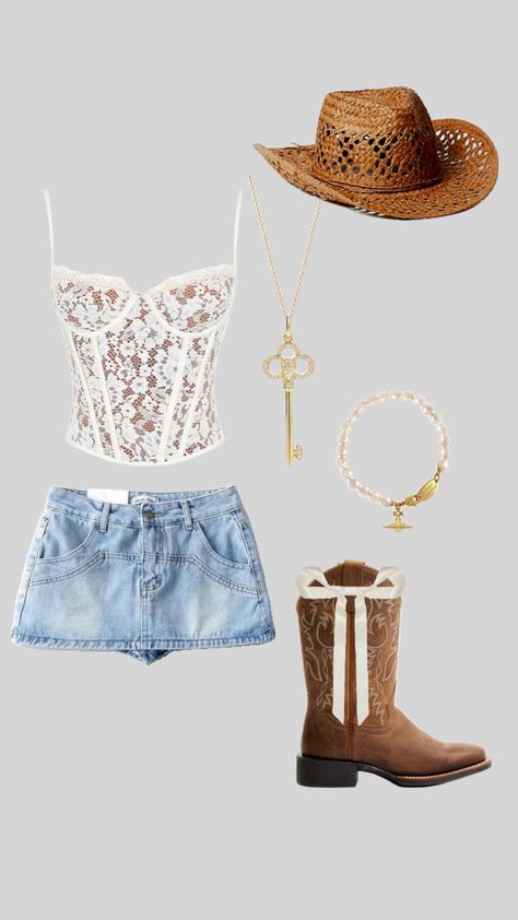 Concert Outfit Cowboy Boots, Morgan Wallen Outfit, Woodstock Outfit, Country Thunder Outfits, Isabelles Cabinet, Outfit Inspo Country, Stagecoach Outfits, Outfit Cowboy Boots, Concert Outfit Country