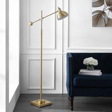 Pharmacy Floor Lamp, Boom Arm, Gold Floor Lamp, Reading Lamp Floor, Task Floor Lamp, Cozy Lounge, Timeless Luxury, Brass Floor Lamp, Accent Lamp