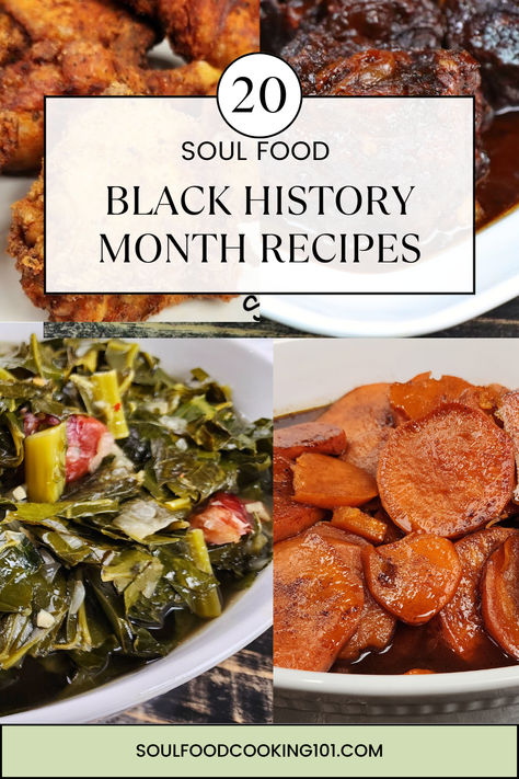 BLACK HISTORY MONTH RECIPES Authentic Soul Food Recipes, Simple Soul Food Recipes, Sunday Dinner Ideas Soul Food, Healthy Soul Food, Easy Sunday Dinner, Cooking Soul Food, Sweet Potato Sides, Recipes Soul Food, Soul Food Recipes