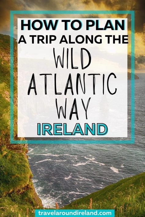 If you are not too sure what Ireland’s Wild Atlantic Way is, or if you’ve always wanted to travel along it but have no idea where to start, then my guide to the Wild Atlantic Way, Ireland is all you need to start planning your road trip. This comprehensive guide covers how to get there, the highlights along the way, and more. #travelaroundireland | Ireland | Wild Atlantic Way | Wild Atlantic Way road trip | Ireland road trip | west coast of Ireland Wild Atlantic Way Ireland Itinerary, The Wild Atlantic Way Ireland, Wild Atlantic Way Ireland Road Trips, West Coast Ireland, Road Trip West Coast, Road Trip Ireland, Sabbatical Ideas, Wild Atlantic Way Ireland, Ireland Hiking