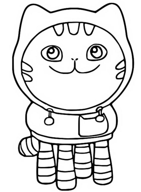 Gabby Cat Coloring Pages, Gabbys Doll House Coloring Pages, Gabbys Dollhouse Coloring Pages, Dollhouse Coloring Pages, Dj Catnip, Gabby Birthday, Gabby Dollhouse, Frog Coloring Pages, House Colouring Pages