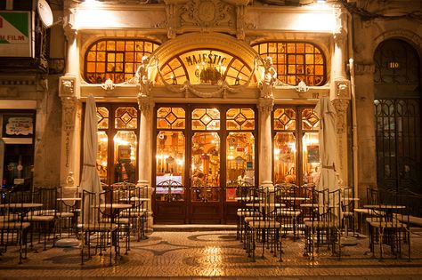 The famous cafe, Porto by White_Dragon_09, via Flickr Portugal Itinerary, Neo Baroque, Parisian Cafe, Best Coffee Shop, Historical Landmarks, Cool Cafe, Porto Portugal, Belle Epoque, Walking Tour