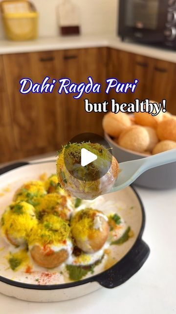 NatsOverFood on Instagram: "Healthy Dahi Puri? 👀" Dahi Puri Recipe, Dahi Puri, Pani Puri Recipe, Healthy Vegetarian Snacks, Puri Recipes, Gujarati Recipes, Vegetarian Snacks, Salty Snacks, Instagram Creative