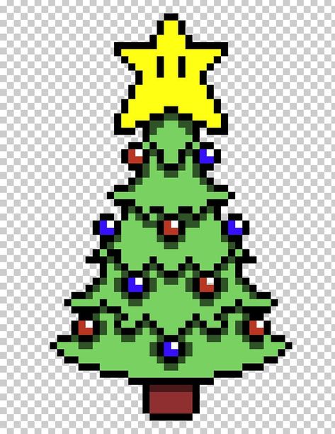 Pixel Christmas Tree, Pixel Art Christmas Tree, Christmas Tree Pixel Art, Tree Pixel Art, Pixel Art Mario, Bead Pixel Art, Christmas Tree Bead, Spiderman Pixel Art, Mario Png