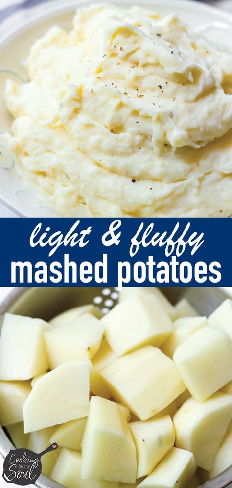 Russet Mashed Potatoes, Best Mashed Potatoes Ever, Russet Potato Recipes, Perfect Mashed Potatoes, Easy Mashed Potatoes, Fluffy Mashed Potatoes, Homemade Mashed Potatoes, Best Mashed Potatoes, Easy Potato Recipes