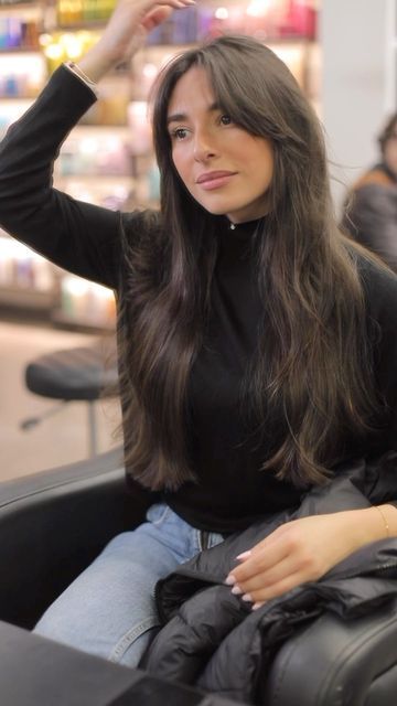 Curtain Bangs On Long Hair, Curtain Bangs With Long Hair, Haircut Inspo, Hairstyles For Layered Hair, Long Brown Hair, Trendy Haircuts, Long Layers, Beautiful Long Hair, Curtain Bangs