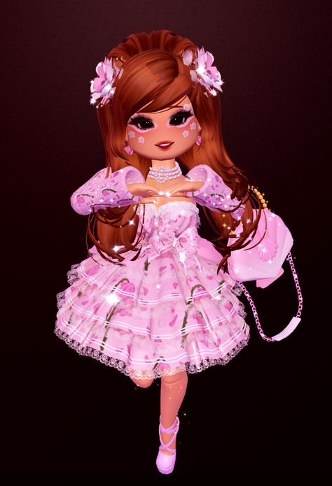 Hime Gyaru Royale High, Rh Gyaru, Gyaru Royale High Outfits, Hime Gyaru, Royal Outfits, Fashion Aesthetics, Fashion Outfits, Red