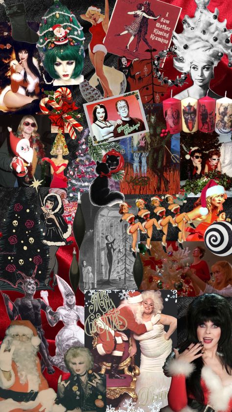 X-MAS #christmas #christmasaesthetic #DARKCHRISTMAS #PUNKCHRISTMAS #elvira #GOTHCHRISTMAS#xmas Gothmas Phone Wallpaper, Alternative Christmas Wallpaper, Goth Christmas Aesthetic Wallpaper, Christmas Horror Wallpaper, Emo Christmas Aesthetic, Grunge Christmas Wallpaper, Emo Christmas Wallpaper, Gothic Christmas Wallpaper, Spooky Christmas Wallpaper