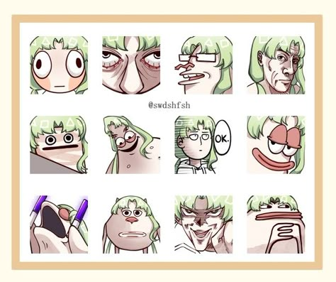 Cute Twitch Emote Ideas, Maniac Pose Reference, Twitch Emoji Base, Ych Emote, Vtuber Expression, Emotes Twitch Base, Twitch Emotes Base, Twitch Emote Ideas, Emote Reference