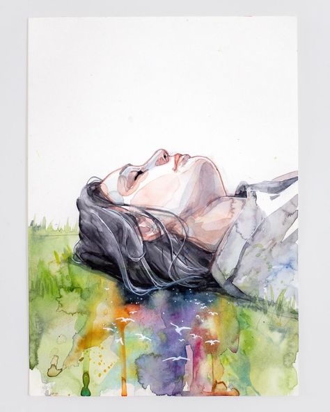 In the upcoming studio sale I included a lot of mini originals (€250 - €500) and some sketches too (€100-€250) Studio Sale, with a total… | Instagram Agnes Cecile Watercolor, Agnes Cecile, Watercolor Workshop, Some Sketches, Green Paintings, Loose Watercolor, Watercolor Portrait, Print Artwork, Watercolor Portraits