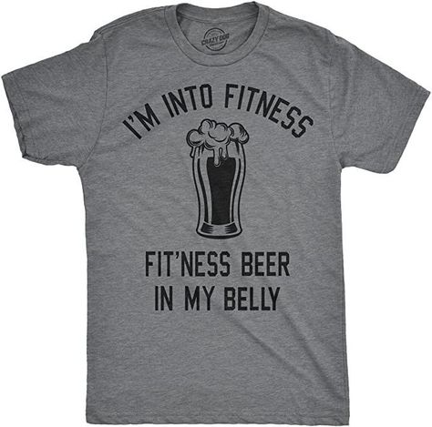 Mens Im Into Fitness Fitting This Beer in My Belly T Shirt Funny Drinking Tee: Clothing #Ad #funnyshirt #funnyshirts #funnyshirtsayings #drunk #beerlovers #beer Men Bachelor Party, Beer Shirts Men, Beer Olympics, Funny Beer Shirts, Bachelor Party Shirts, Nerdy Shirts, Funny Drinking Shirts, Limited Liability Company, Funny Beer