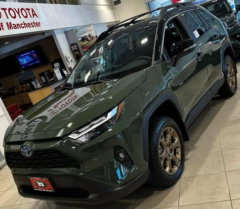 Toyota RAV4 Hybrid XLE Two Tone Bronze Woodland Special Edition Rav4 Custom, 2019 Rav4, Toyota Rav4 Hybrid, Rav4 Hybrid, Toyota Rav, Rav 4, Board Inspiration, Car Ideas, 2025 Vision