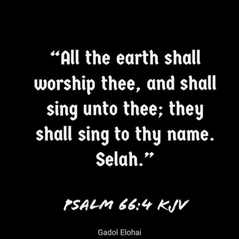 Psalm 66, Bible Psalms, Abba Father, King James Bible, King James, Worship, Psalms, Singing, Bible