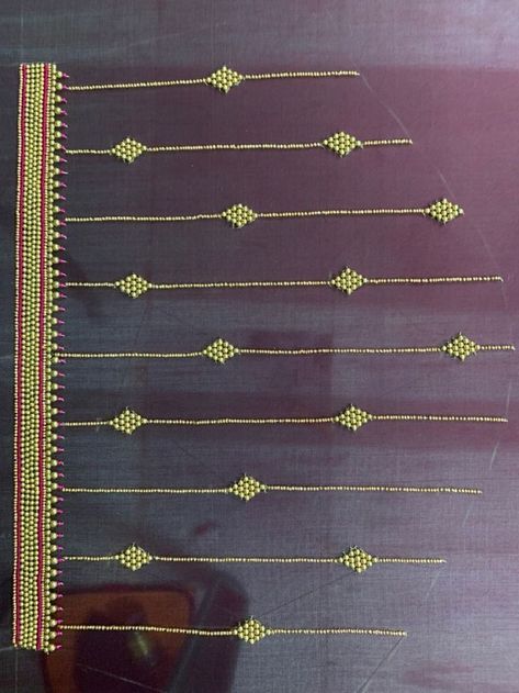 Aari Work On Sleeves, Easy Aari Work Designs, Aari Work Blouse Simple Design 1000 Rs, 1000 Rs Aari Work Design, Aari Work Sleeve Design, Magam Work Designs, Embroidery Stitches Beginner, Hand Work Design, Simple Hand Embroidery Patterns