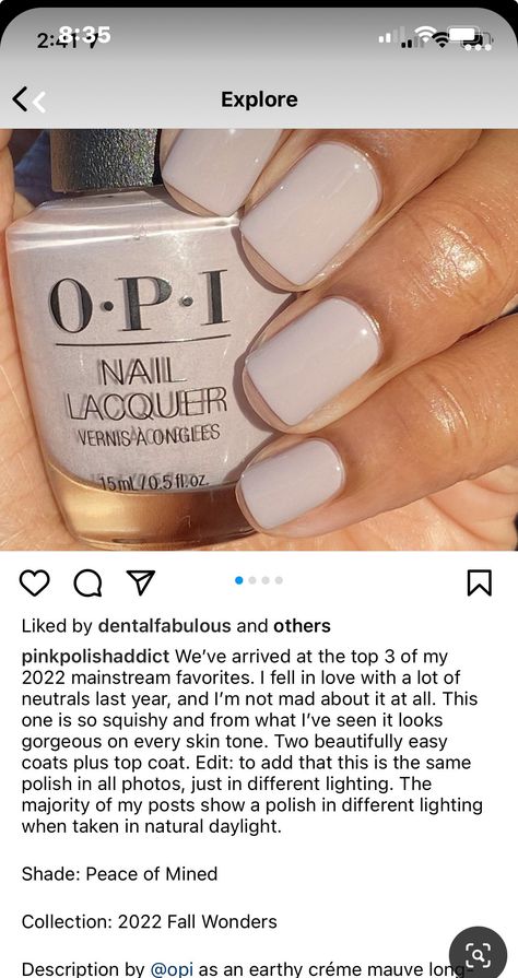 Opi Natural Gel Colors, I Cannoli Wear Opi Gel, Opi Neutral, I Cannoli Wear Opi, Nail Shine, Fall Toe Nails, Opi Nail Polish Colors, Nude Nail Polish, Nail Candy