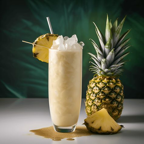 Coconut Cooler Cocktail Recipe - The Coconut Cooler has a sweet and creamy taste, with a hint of tartness from the pineapple juice. The coconut milk gives it a smooth and velvety texture, while the rum adds a subtle warmth and depth of flavor. Coconut Milk Cocktail, Milk Cocktails, Coconut Rum Cocktails, Coconut Cooler, Coconut Milk Drink, Coconut Mojito, Pineapple Cocktail, Pineapple Rum, Sweet Cocktails