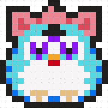 Fuse Bead Wall Art, Perler Bead Templates Pixel Art, Furby Perler Beads, Weird Perler Bead Patterns, Small Kandi Patterns, Scene Perler Bead Patterns, Small Perler Bead Patterns, Minecraft Perler Bead Patterns, Kandi Cuffs