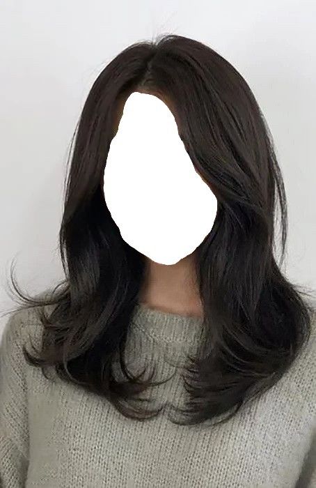 Mid Layered Haircuts Korean, Middle Length Haircut Thick Hair, Volume Rebond Short Hair, Elegant Haircut Classy Medium, Korean Haircut Medium Layered Hair With Curtain Bangs, Haircuts For Circle Faces, Korean Medium Hair Layered, Haircut Oval Layer, Layered Haircuts For Medium Hair Straight Mid Length