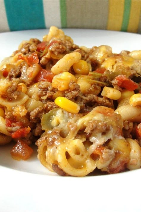 Mexican Goulash Ground Beef, Mexican Goulash Recipes, Taco Goulash, Mexican Goulash, New Ideas For Dinner, Goulash Recipe, Goulash Recipes, Beef Casserole Recipes, Hamburger Recipes