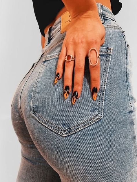 Aesthetic Nails Acrylic, Nagel Tips, Aesthetic Nails, Edgy Nails, Grunge Nails, Makijaż Smokey Eye, Nail Swag, Nails 2020, Marble Nails