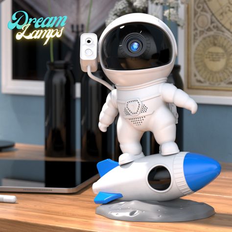 🚀 Embark on an interstellar journey with Dreamlamps' extraordinary astronaut galaxy sky projector lamp! Featuring a captivating astronaut silhouette against a backdrop of swirling galaxies, this lamp brings the wonders of the cosmos to your bedside. Let its mesmerizing projection and soothing glow transport you to the depths of outer space, where dreams are as vast and infinite as the universe itself. 🌌✨ Explore the cosmos with #Dreamlamps. 🌠💡 #Nightlights #GalaxyProjector #AstronautLamp #D... Sky Projector, Sky Pattern, Desktop Lamp, Astronaut Design, Galaxy Pattern, Star Projector, Projector Lamp, Geek Gadgets, Water Toys