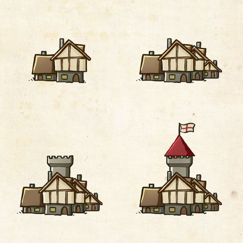 In this short step-by-step tutorial you’ll learn how to draw a Town Icon for your fantasy map from start to finish, including the line art, colouring and shading. Fantasy Map Town Icons, Fantasy Map City Icon, Fantasy Map Icons, Fantasy Map Drawing, Map Drawing Ideas, Fantasy Map Drawing Ideas, Map Building, Town Drawing, A Icon