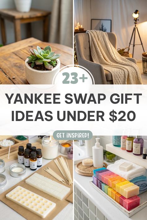 Click for More ➡️ | Save for Later ❤️ | Yankee Swap Gift Ideas Under $20: Creative and fun ideas for budget-friendly gift exchanges. Yankee Swap Gift Ideas, Creative Wrapping Ideas, Unisex Gift Ideas, Favorites Party, Yankee Swap Gift, Yankee Swap, Diy Candle Making Kit, Diy Terrarium Kit, Creative Wrapping