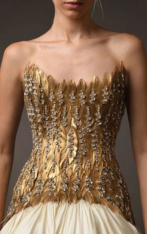 Jean Louis Sabaji, Inspiration From Nature, Indian Bridal Fashion, Couture Designers, Couture Details, Feather Dress, Evening Dresses Elegant, Indian Fashion Dresses, Fashion Design Clothes