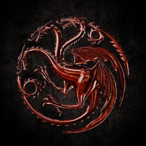 House of the Dragon Targaryen Sigil, House Of The Dragon, The Dragon, Game Of Thrones, Black