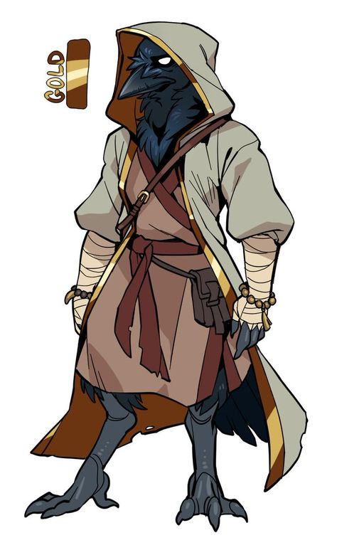 [D&D] Kenku Monk Halfling Rogue, Dnd Races, Heroic Fantasy, Dungeons And Dragons Characters, Dnd Art, D&d Dungeons And Dragons, Cartoon Character Design, Character Design References, Character Creation