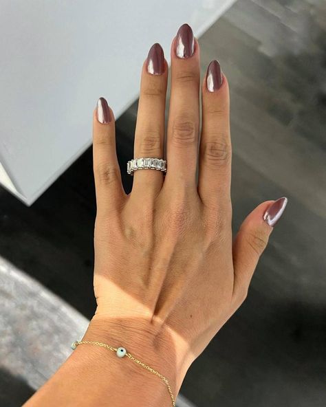 Glazed Nails Brown, Fall Glazed Nails, Brown Glazed Nails, Nails January, Velvet Nails, Milky Nails, Best Nails, September Nails, Nail Color Trends