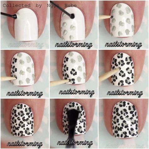 Cheetah Nail Art, Nail Art Dotting Tool, Leopard Nail Designs, Leopard Nail Art, Print Nail Art, Beautiful Vanity, Cheetah Nail Designs, Ten Nails, Designer Nails