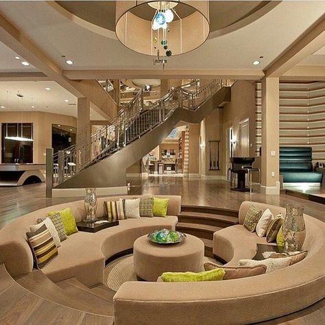 {Entered Hot list!  #64- Romance}  Nicholas Martinez Knight:  The mos… #romance #Romance #amreading #books #wattpad Design Interior Modern, Interior Design Per La Casa, Sunken Living Room, Versace Home, Mansion Interior, Dream Living, Luxury Homes Dream Houses, Style At Home, A Living Room