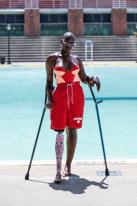 How Fashion Can Cater to People With Disabilities | HYPEBEAST Adaptive Clothing, People With Disabilities, Human Reference, Body Reference Poses, Crutches, Human Poses Reference, Figure Poses, About People, Poses References