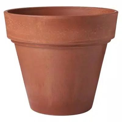 Traditional 21-1/2 in. x 20 in. Terra Cotta PSW Pot Terra Cotta Plant, Large Terracotta Pots, Outdoor Eating Area, Terra Cotta Pots, Stone Powder, Planters For Sale, Outdoor Eating, Indoor Outdoor Planter, Plastic Planters