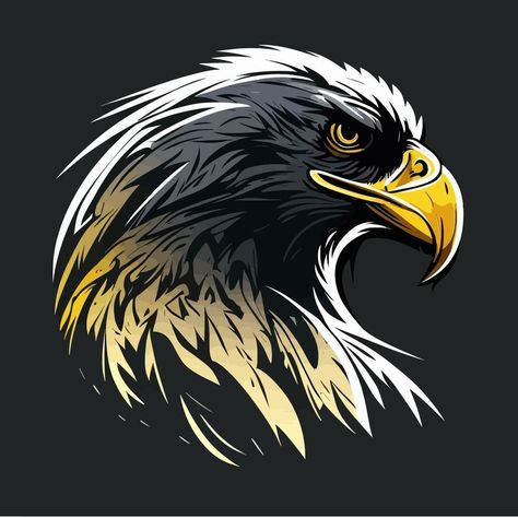 Eagle Head Eagle Logo Symbol - Gaming Logo Elegant Element for Brand - Eagle Abstract Symbols Eagle Abstract, Abstract Symbols, Eagle Artwork, Eagle Pictures, Animal Illustration Art, Eagle Tattoos, Eagle Art, Gaming Logo, Logo Symbol