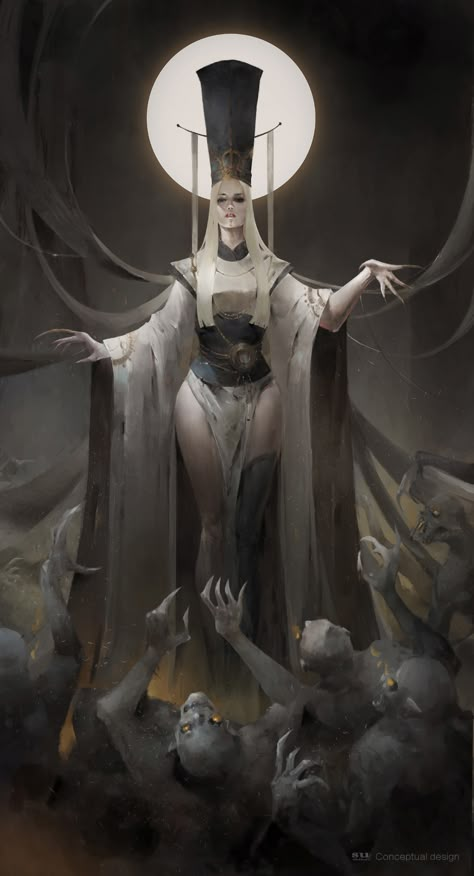 ArtStation - Tian shi, zhihui Su 다크 판타지, Arte Fantasy, 판타지 아트, Fantasy Inspiration, 영감을 주는 캐릭터, Fantasy Artwork, Creature Art, Dark Fantasy Art, Fantasy Character Design