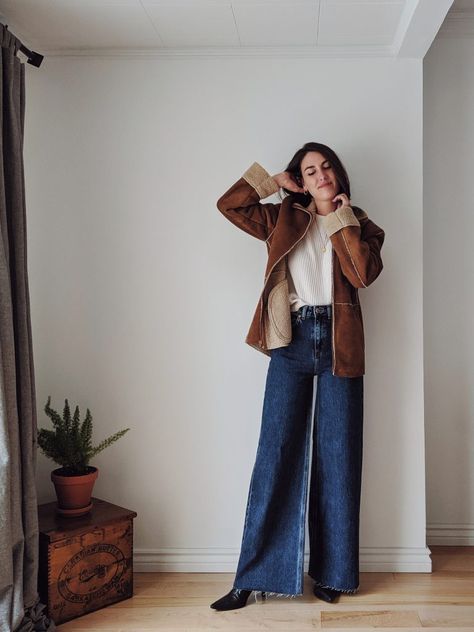 A week of thrifted outfits - PetraAlexandra Blog Cozy Outfit Winter, Winter Look Book, Thrift Store Fashion, Thrift Store Outfits, Fast Fashion Brands, Cozy Winter Outfits, Chic Fall Outfits, Thrifted Outfits, Fall Outfits For Work