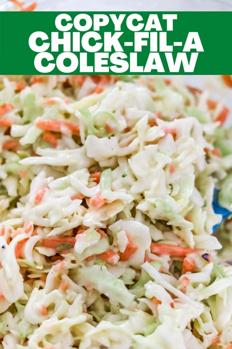 Kansas City Coleslaw Recipe, Chic Fil A Coleslaw Recipe, Coleslaw For A Large Crowd, Home Made Cole Slaw Dressing, Canes Coleslaw Recipe Copycat, Cottage Cheese Coleslaw, Kfc Coleslaw Dressing Recipe, Southern Slaw Recipes, Easy Coleslaw Recipe Simple