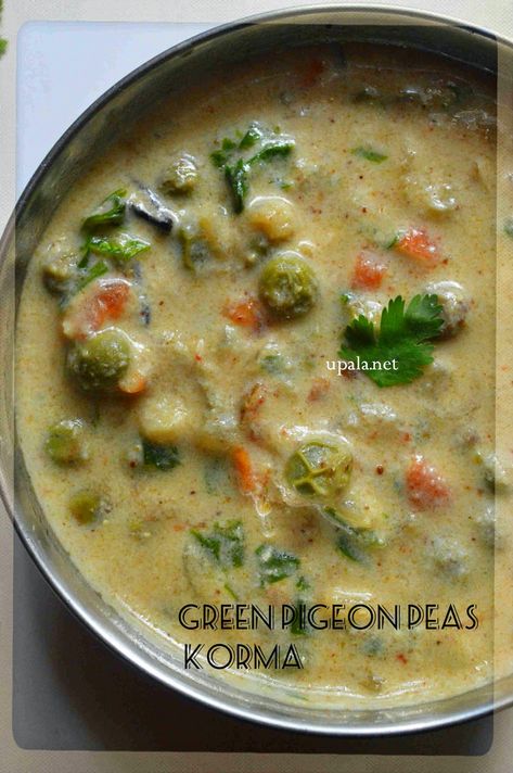 upma Pigeon Peas Recipe, Peas Recipe Indian, Green Peas Recipes, Peas Recipes, Vegetable Curry Recipes, Green Pigeon, Vegetarian Gravy, Idli Dosa, Peas Recipe