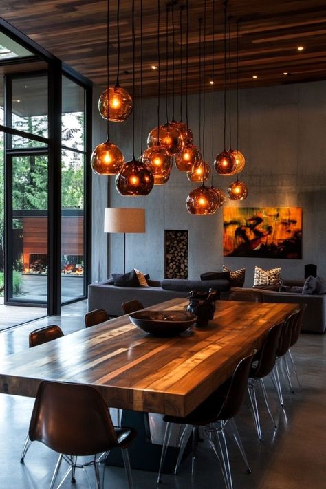 Transform Your Space with Modern Dining Room Decor 🍽️✨ Create a chic and contemporary dining room with modern decor ideas. Use sleek furniture, stylish lighting, and minimalist accents for a sophisticated look. 🌿🪑 #ModernDiningRoom #HomeDecor #DiningRoomInspo #ContemporaryDesign Dark Modern Dining Room, Modern Dining Room Decor, Modern Decor Ideas, Dining Room Decor Modern, Dining Room Design Modern, Dark Modern, Sleek Furniture, Stylish Lighting, Contemporary Dining Room